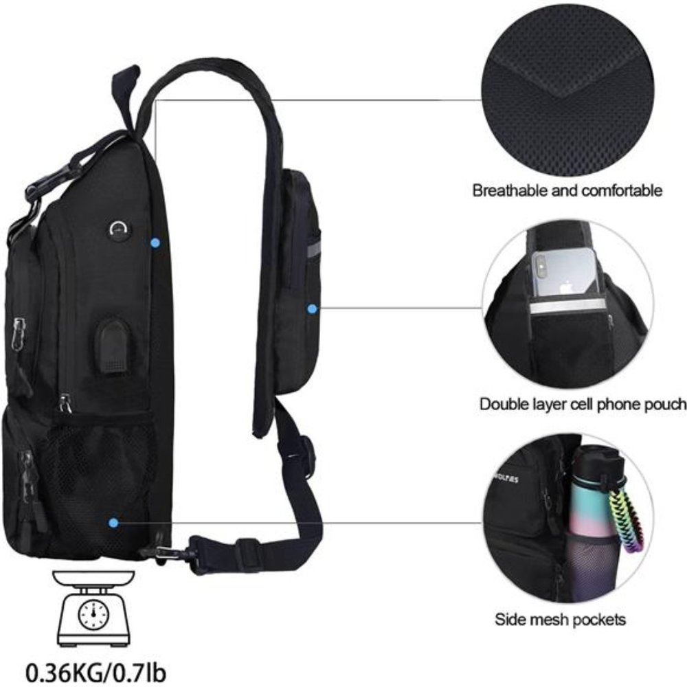 Foldable Waterproof Crossbody Backpack Shoulder C… - image 2